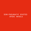 SEMI-PNEUMATIC RIVETED SPOKE WHEELS